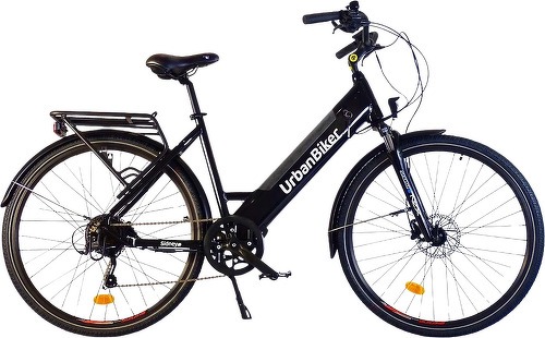 URBANBIKER-Vélo de ville électrique Urbanbiker Sidney 23, noir 26", Moteur arrière 250W, 540 Wh (36 V 15 Ah)-0