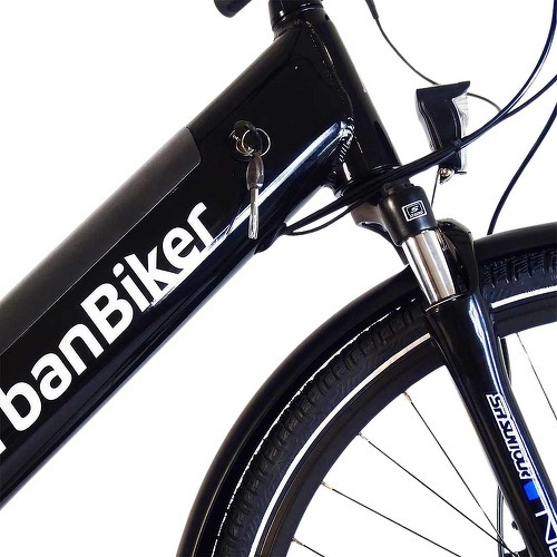 URBANBIKER-Vélo de ville électrique Urbanbiker Sidney 23, noir 26", Moteur arrière 250W, 540 Wh (36 V 15 Ah)-4