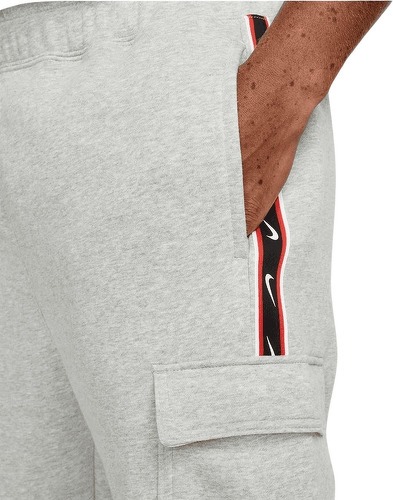 NIKE-Pantalon de jogging Nike Sportswear Repeat Fleece Cargo gris-3