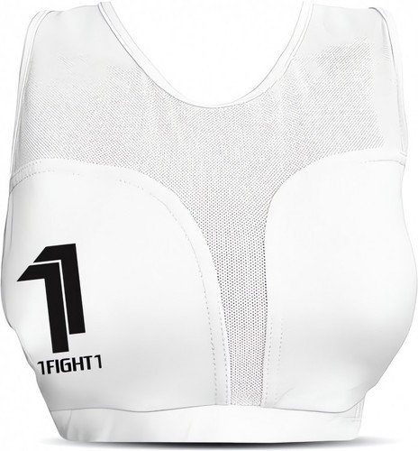 1FIGHT1-1FIGHT1, Protège poitrine et brassière en coton femme PAI, blanc-image-1