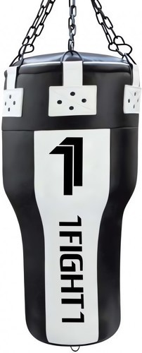1FIGHT1-1FIGHT1, Sac de frappe professionnel LIMA taille 120 cm, noir et blanc-image-1