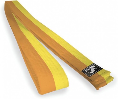 DORAWON-Dorawon, ceinture jaune et orange en coton bicolore-image-1