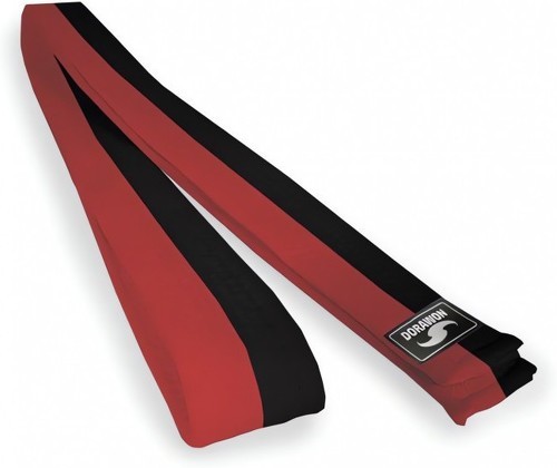 DORAWON-Dorawon, ceinture rouge et noire en coton bicolore-image-1