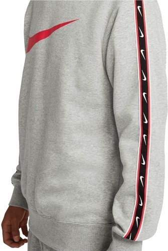 NIKE-Pull Nike Sportswear Repeat Fleece Crew BB gris foncé-2