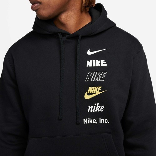 NIKE-Sweat à capuche Nike Sportswear Club Fleece+ noir-4