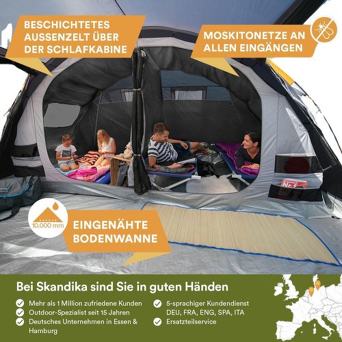 Skandika-Skandika Tente Tunnel Gotland 6 Sleeper Protect-3