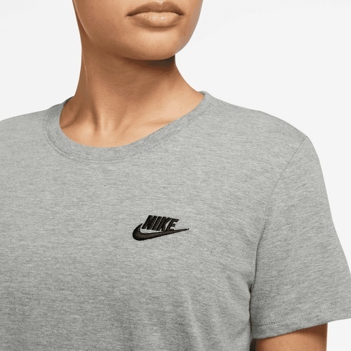 NIKE-T-shirt femme Nike Sportswear Club Essentials gris-2