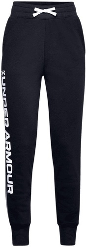 UNDER ARMOUR-Pantalons de survêtement filles Under Armour Rival Fleece noir / blanc-image-1