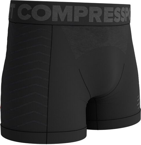 COMPRESSPORT-Boxer Homme Compressport Noir seamless merinos-image-1