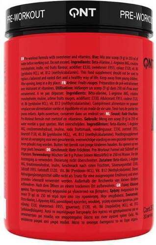 QNT-Pre-Workout Pump RX (300g) [FRUITS ROUGES]-1