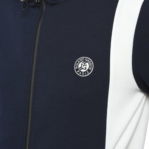 ROLAND-GARROS-Sweat À Capuche Bandes Hes Roland Garros Marine-2