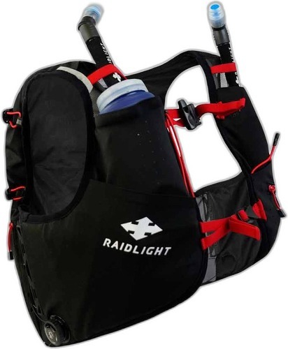 RAIDLIGHT-RESPONSIV 12L (215g) + 2 flask 600 ml Noir / Rouge AH 2023-1