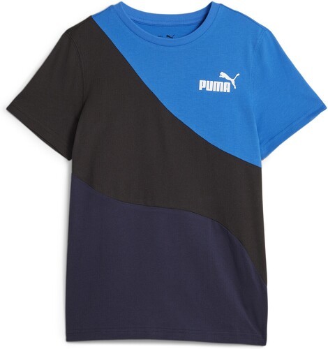 PUMA-T-shirt PUMA garçon PP CAT TEE noir et bleu-image-1