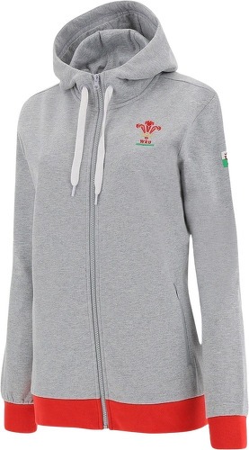 MACRON-Sweatshirt à capuche full zip femme Pays de Galles Rugby XV Merch CA LF-image-1