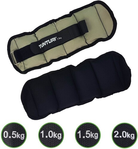 TUNTURI-Manchettes Bras/Jambe 1Kg, Lot De 2,-0