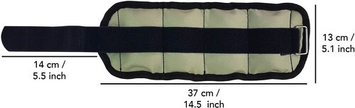 TUNTURI-Manchettes Bras/Jambe 1Kg, Lot De 2,-4