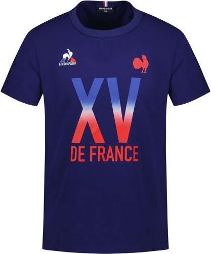 LE COQ SPORTIF-T-Shirt Enfant N°2 Bleu XV de France 2023/2024-image-1