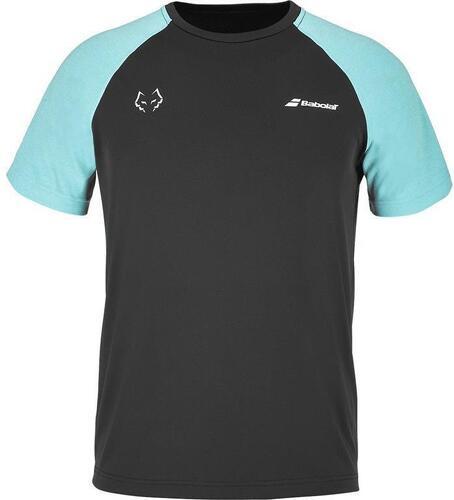 BABOLAT-Babolat Play Crew Neck Tee Juan Lebrón Black/Blue-1