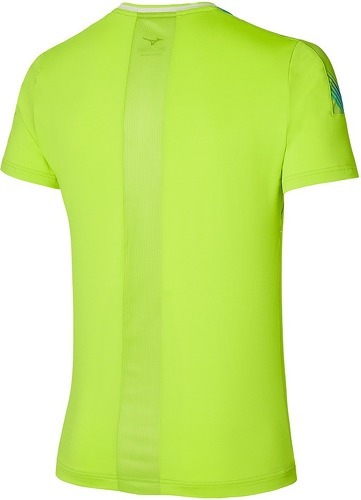 MIZUNO-T-shirt de Tennis Vert Pomme Homme Mizuno Shadow-1