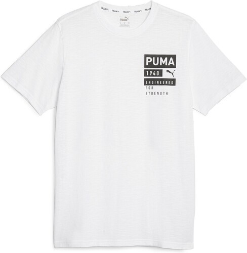 PUMA-T-shirt col rond Puma Homme GRAF Blanc-image-1