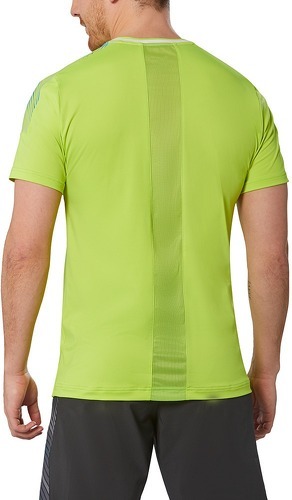 MIZUNO-T-shirt de Tennis Vert Pomme Homme Mizuno Shadow-3