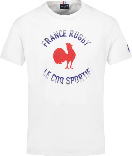 LE COQ SPORTIF-T-SHIRT BLANC UNISEXE FANWEAR 2023/24 FRANCE RUGBY - LE COQ SPORTIF-image-1