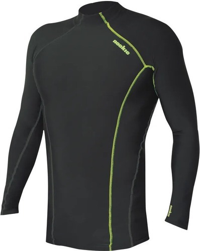 Nookie-Nookie Mens Softcore Long Sleeve Base Layer - Black / Lime-image-1
