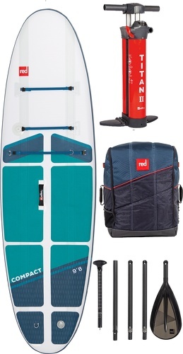 Red Paddle Co-2023 Red Paddle Co 9'6 Compact Stand Up Paddle Board, Bag, Pump, Paddl-image-1