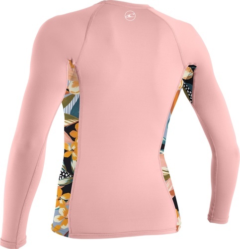 O’NEILL-2023 Girls Premium Skins Long Sleeve Rash Vest - Peony-1