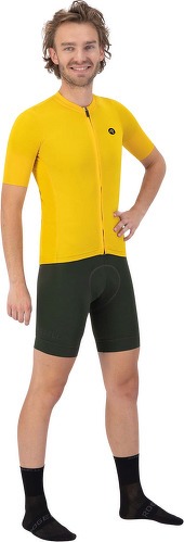 Rogelli-Maillot Manches Courtes Velo Distance - Homme - Jaune-4