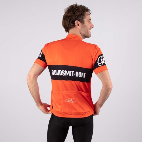 Rogelli-Maillot Manches Courtes Velo Goudsmit Hoff - Homme - Orange-3