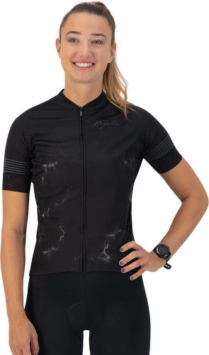 Rogelli-Maillot Manches Courtes Velo Marble - Femme - Noir/Gris-2