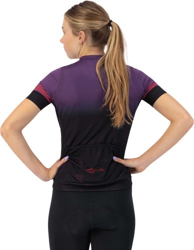 Rogelli-Maillot Manches Courtes Velo Marble - Femme - Violet/Rouge-3
