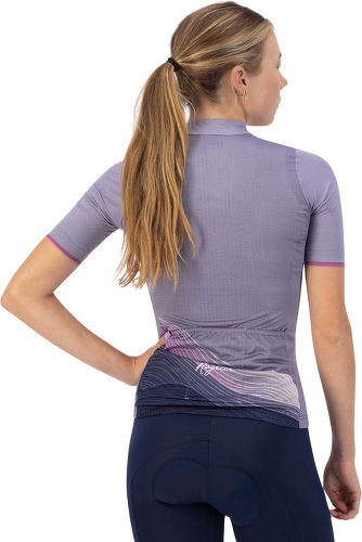 Rogelli-Maillot Manches Courtes Velo Peace - Femme - Violet/Rose-3