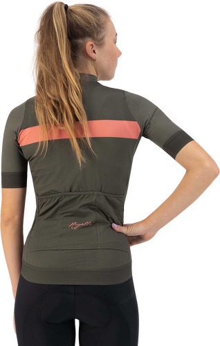 Rogelli-Maillot Manches Courtes Velo Prime - Femme - Vert/Coral-3