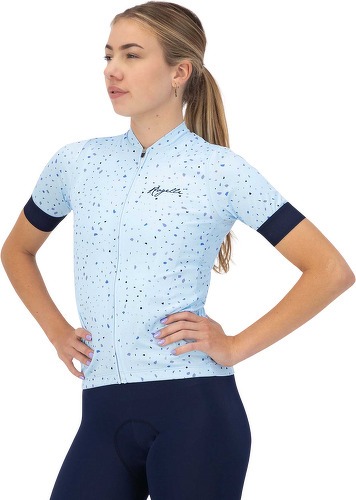 Rogelli-Maillot Manches Courtes Velo Terrazzo - Femme - Bleu clair/Marine-2