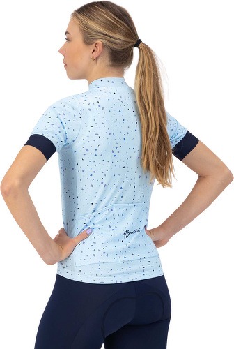 Rogelli-Maillot Manches Courtes Velo Terrazzo - Femme - Bleu clair/Marine-3