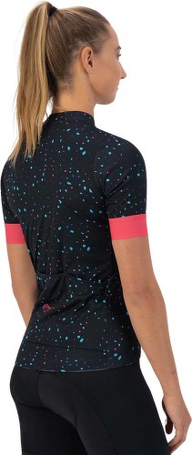 Rogelli-Maillot Manches Courtes Velo Terrazzo - Femme - Bleu/Rose-3
