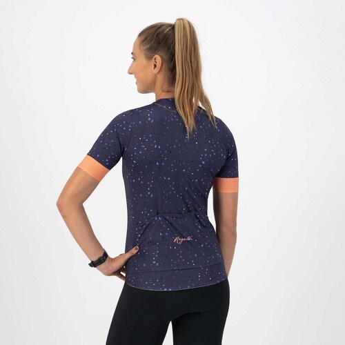 Rogelli-Maillot Manches Courtes Velo Terrazzo - Femme - Violet/Coral-3
