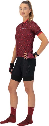 Rogelli-Maillot Manches Courtes Velo Winter - Femme - Bordeaux/Rose-4