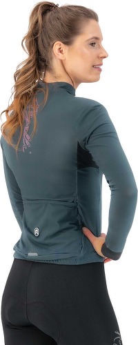 Rogelli-Maillot Manches Longues Velo Distance - Femme - Gris/Rose-3