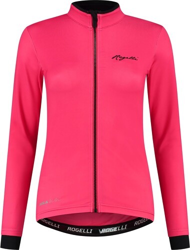 Rogelli-Maillot Manches Longues Velo Essential - Femme - Cerise-image-1
