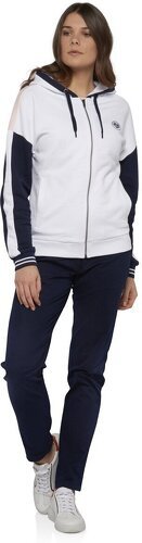 ROLAND-GARROS-Sweat à capuche Color Block Roland-Garros Femme - marine et terre battue-1