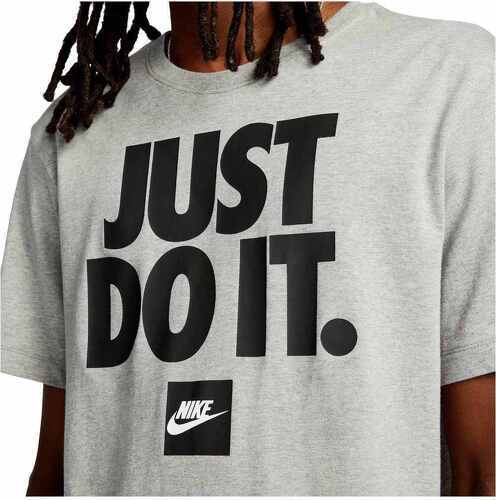 NIKE-T-shirt Nike Sportswear Just Do It Verbiage gris/noir-2