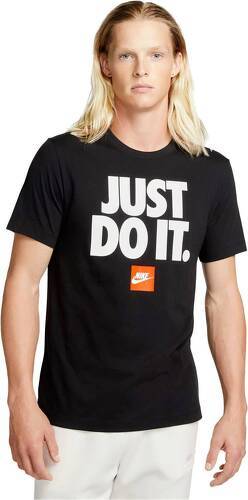 NIKE-T-shirt Nike Sportswear Just Do It Verbiage noir/blanc-0