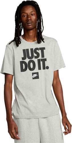 NIKE-T-shirt Nike Sportswear Just Do It Verbiage gris/noir-0