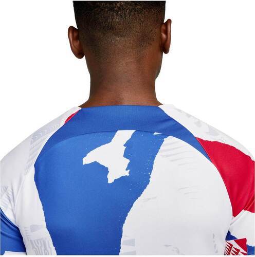 NIKE-Maillot Pré-Match France Blanc/Rouge/Bleu 2022/2023-4