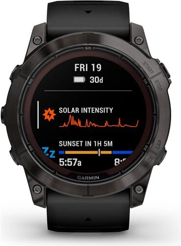 GARMIN-Fenix 7x Pro Sapphire Solar Carbon Gray-4