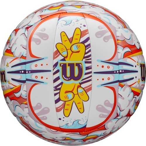 WILSON-Ballon de Beach Volley Wilson Graffiti Peace-2