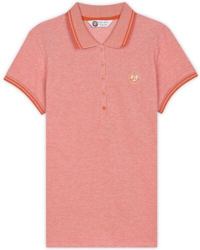 ROLAND-GARROS-Polo Piqué Logo Brodé Roland Garros Chiné-0